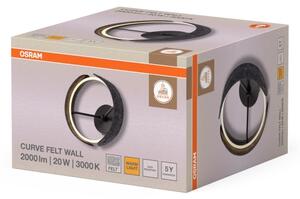 Osram - Aplica LED de perete DECOR CURVE, 20W/230V, gri