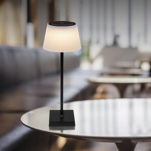 Globo Lampă de masă reîncărcabilă cu LED Gregoir, negru mat, înălțime 38 cm, CCT, reglabil, Negru, Metal, Modern