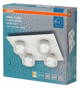 Osram - Plafonieră LED pentru baie ORBIS FLAME 4xLED/5,5W/230V IP44 alb