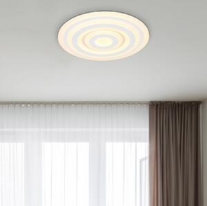 Globo Plafonieră cu LED Alois, alb, Ø 49 cm, metal/acrilic, Alb, Camera de zi / sufragerie, Metal, Modern
