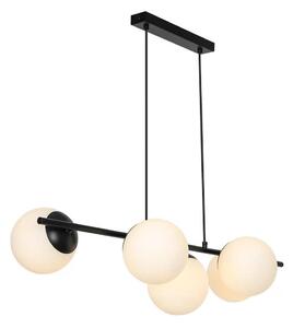 Nordlux - Lustră suspendată cu cablu LILLY 5xE14/10W/230V neagră