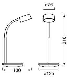 Osram - Lampă de birou LED reglabilă OFFICE LINE LED/4,8W/230V albă