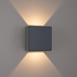 Brilagi - Aplică de perete LED pentru exterior DOUBLERAY LED/6W/230V antracit IP54