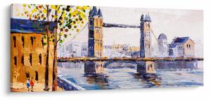 Tablou - Pictură oraș (120x50 cm)