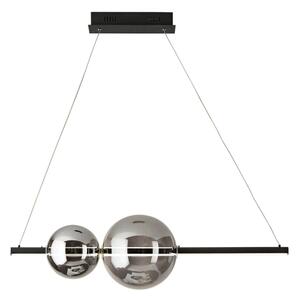 Ondaluce - Lustru LED dimabil pe cablu FUFI LED/40W/230V, negru/negru fumuriu