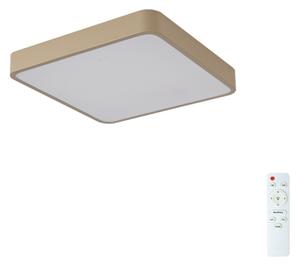 Brilagi-LED Plafonieră LED POOL, 36W, 230V, 3000-6000K, 40x40 cm, bej, cu dimmer și telecomandă