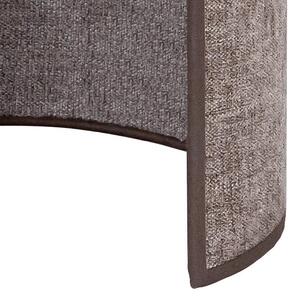 Euluna Aplică de perete Celine, cappuccino, țesătură Chenille, 24 cm, reglabil, Maro / Rugină, Camera de zi / sufragerie, Țesătură / Textil, Modern