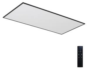 Brilagi - Plafonieră LED reglabilă SLIMFRAME, 80 W, 230 V, 120 x 60 cm, neagră, cu telecomandă