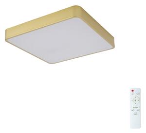 Brilagi-LED Plafonieră reglabilă POOL LED 36W, 230V, 3000-6000K, 40x40 cm, auriu + telecomandă