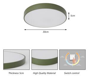 Brilagi - Plafonieră LED POOL, 36W/230V, 3000/4000/6000K, 30 cm, verde