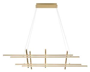 Ondaluce - Lustră LED reglabilă pe cablu MOVIDA LED/114W/230V auriu