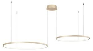 Ondaluce - Candelabru suspendat LED dimabil pe cablu SOEL LED/28W/230V + LED/38W auriu