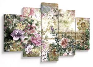 Tablou - Flori de design (150x105 cm)