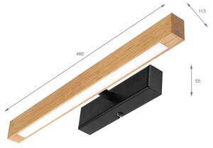 Lampă LED pentru tablouri VERDE LED/5,5W/230V 3000K 46 cm stejar/negru