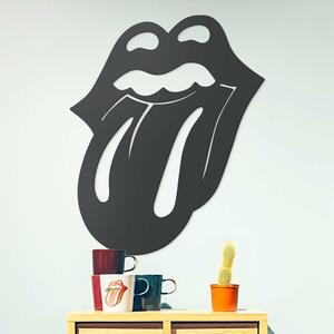 DUBLEZ | Semn din lemn pentru perete - The Rolling Stones