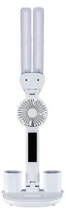 Rabalux NOVILO 74030 - Lampă de birou LED reglabilă cu ventilator, LED 7W/5V