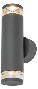 Rabalux 77072 - Aplica de exterior TORNIO, 2x GU10 (10W), 230V, IP54, antracit