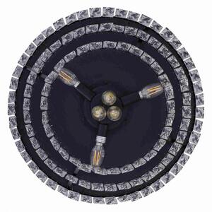 Beacon Lighting Ventilator de tavan cu lumină Fanaway Veil negru silențios, Negru, Camera de zi / sufragerie, Plastic