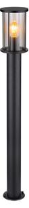 Globo Bornă luminoasă Gracey, înălțime 100 cm, negru, oțel inoxidabil, IP54, Negru, Oțel inoxidabil, Modern