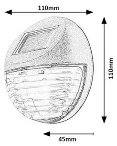 Rabalux 77203 - Aplica solară de perete LED LERMOS LED/0,06W/1,2V 300 mAh IP44