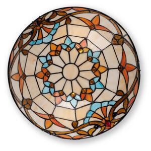 Brilagi - Plafonieră Tiffany din vitralii MIRABELLA, 2xE27/60W/230V, diam. 40 cm