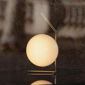 FLOS Lampă de masă IC T1 Low 10th Anniversary, placată cu aur, dim., reglabil, Auriu / Alamă, Camera de zi / sufragerie, Metal, Design