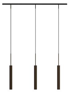 Audo Copenhagen Lampa suspendată Tubulaire Rail, 3 becuri, culoare bronz, aluminiu, reglabil, Bronz / Alamă Veche, Camera de zi / sufragerie, Aluminiu, Design