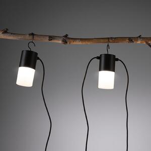 Paulmann Plug & Shine lanț de lumină în aer liber Tuburi antracit 3xE14, reglabil, Negru, Aluminiu, Modern