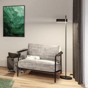 Paulmann Lampă de podea cu LED Jagun, antracit, pâslă, 3 trepte de, reglabil, Negru, Camera de zi / sufragerie, Țesătură / Textil, Modern, Proiector suspendat