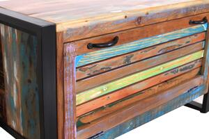 Set de hol Fiume din lemn reciclat colorat