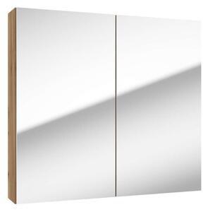 Kielle Vega - Dulap cu oglindă, 80x73x15 cm, stejar auriu 50118801