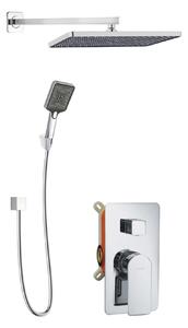 Kielle Vega - Set de duș cu baterie încastrată, pentru 2 consumatori, cu accesorii și corp montare, crom 20618SP30