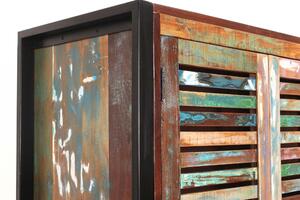 Dulap din lemn reciclat Fiume multicolor 90 x 45 x 180 cm