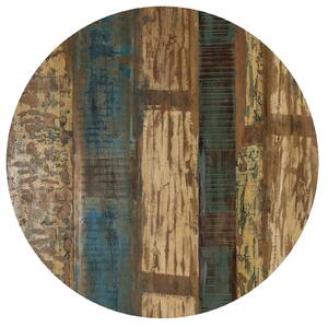 Masa rotunda cu blat din lemn si cadru metalic 60 cm multicolor