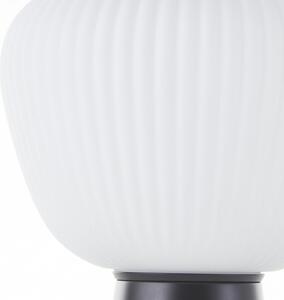 Brilliant Lampă de masă Kaizen, înălțime 25 cm, opal, sticlă, Alb, Camera de zi / sufragerie, Sticlă