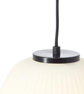 Brilliant Lampă suspendată Kaizen, Ø 25 cm, opal, sticlă, reglabil, Alb, Camera de zi / sufragerie, Sticlă