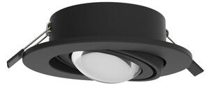 MEGATRON Spot de încastrat cu LED Planex Powerlens, 4,8 W, negru, Negru, Camera de zi / sufragerie, Metal, Plafon încastrat