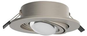 MEGATRON Spot de încastrat cu LED Planex Powerlens, 4,8 W, nichel, Metalic, Camera de zi / sufragerie, Metal, Plafon încastrat