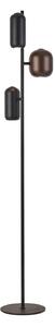 Brilliant Lampă de podea Jane, înălțime 147 cm, negru/maro/verde, cu 3 lumini., Negru, Camera de zi / sufragerie, Metal, Modern