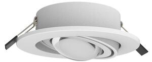 MEGATRON Spot de încastrat cu LED Planex Powerlens, 4,8 W, alb, Alb, Camera de zi / sufragerie, Metal, Plafon încastrat