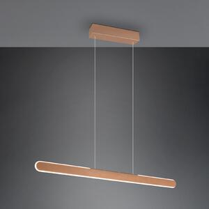 Trio Lighting Lampă suspendată Helios LED, cafea, reglabilă pe înălțime, dimabilă CCT, reglabil, Maro / Rugină, Camera de zi / sufragerie, Metal, Modern