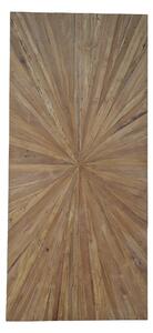 Masa dreptunghiulara cu blat din lemn de tec reciclat si cadru metalic 200x100x76 cm