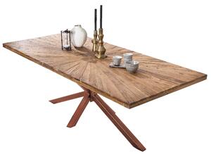 Masa dreptunghiulara cu blat din lemn de tec Tables&Co 220x100 cm maro