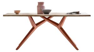 Masa dreptunghiulara cu blat din lemn de salcam Tables&Co 180x90 cm maro