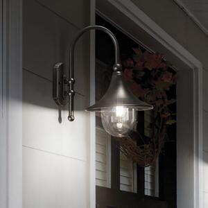 Ideallux Ideal Lux Aplică de exterior Cima, antracit, metal, înălțime 46 cm, reglabil, Negru, Aluminiu, Antichitate