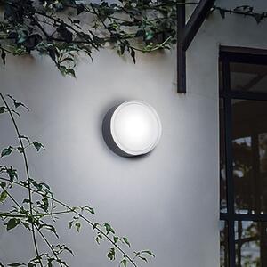 Ideallux Ideal Lux aplice pentru exterior Urano aluminiu antracit Ø 16 cm, reglabil, Gri, Aluminiu, Modern