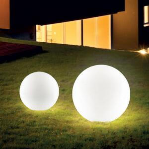 Ideallux Ideal Lux Sole Lumină de sol Sole, alb, plastic, Ø 30 cm, Alb, Plastic, Modern, Spot de exterior / vârf de pământ