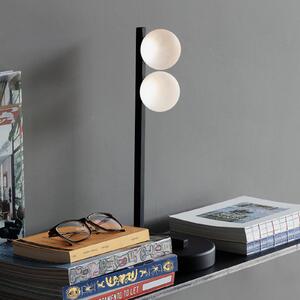 IDEAL LUX Ideal Lux LED lampă de masă cu LED-uri Ping Pong negru 2 lumini din, Negru, Camera de zi / sufragerie, Metal, Design, glob