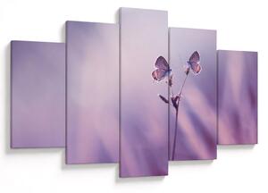Tablou - Fluturi mov (150x105 cm)