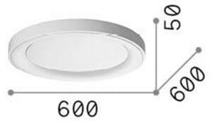 Ideallux Ideal Lux Plafonieră cu LED Planet, alb, Ø 60 cm, metal, Alb, Camera de zi / sufragerie, Metal, Modern